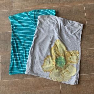 Two XL Strapless Tops